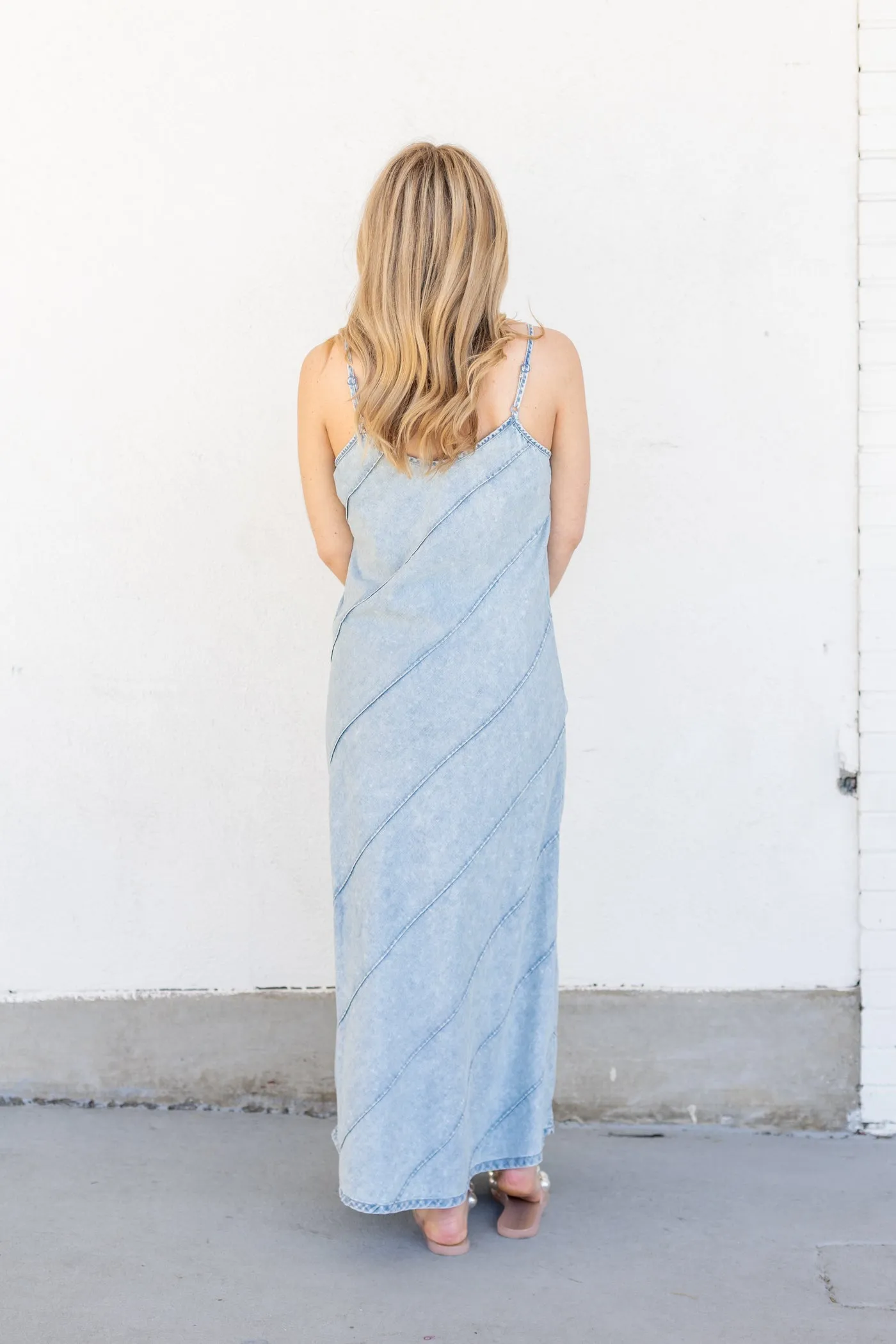 SAIGE DENIM DRESS