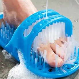 Shower Foot Feet Cleaner Scrubber Washer Foot BrUSh HoUSehold Massager Slipper Massage Sandals Fa0541