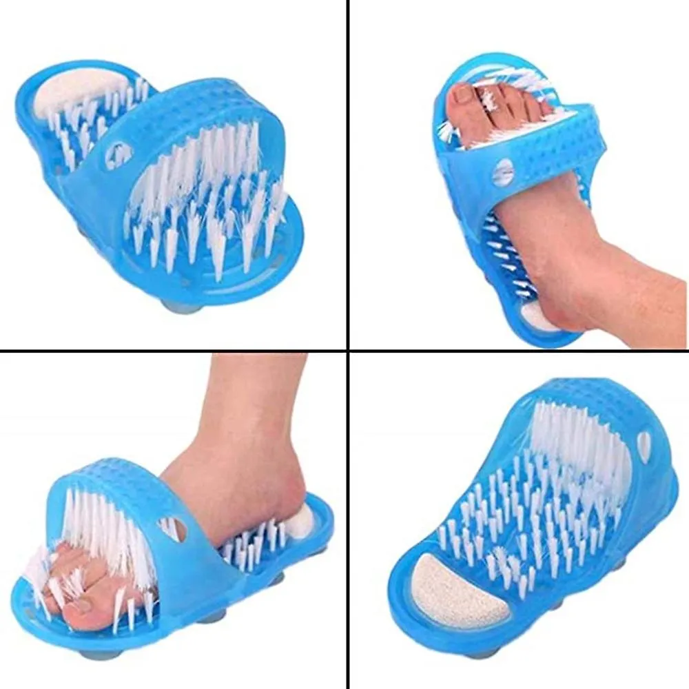 Shower Foot Feet Cleaner Scrubber Washer Foot BrUSh HoUSehold Massager Slipper Massage Sandals Fa0541