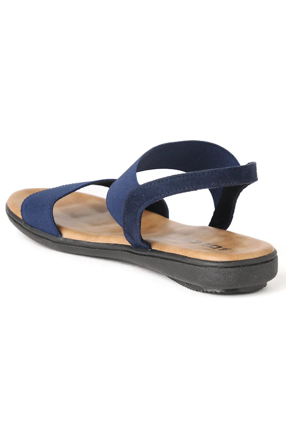 SOLES Chic Blue Flat Sandals- Add a Splash of Color to Your Summer