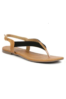 SOLES Classic Black Flat Sandals