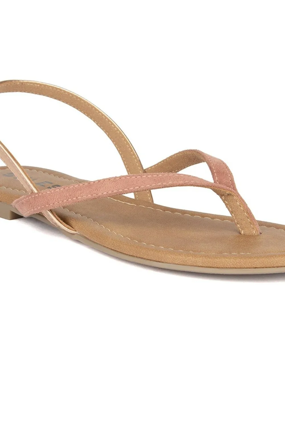 SOLES Pretty Pink Flat Sandals