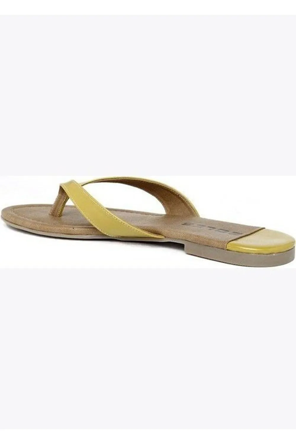 SOLES Sunny Yellow Flat Sandals