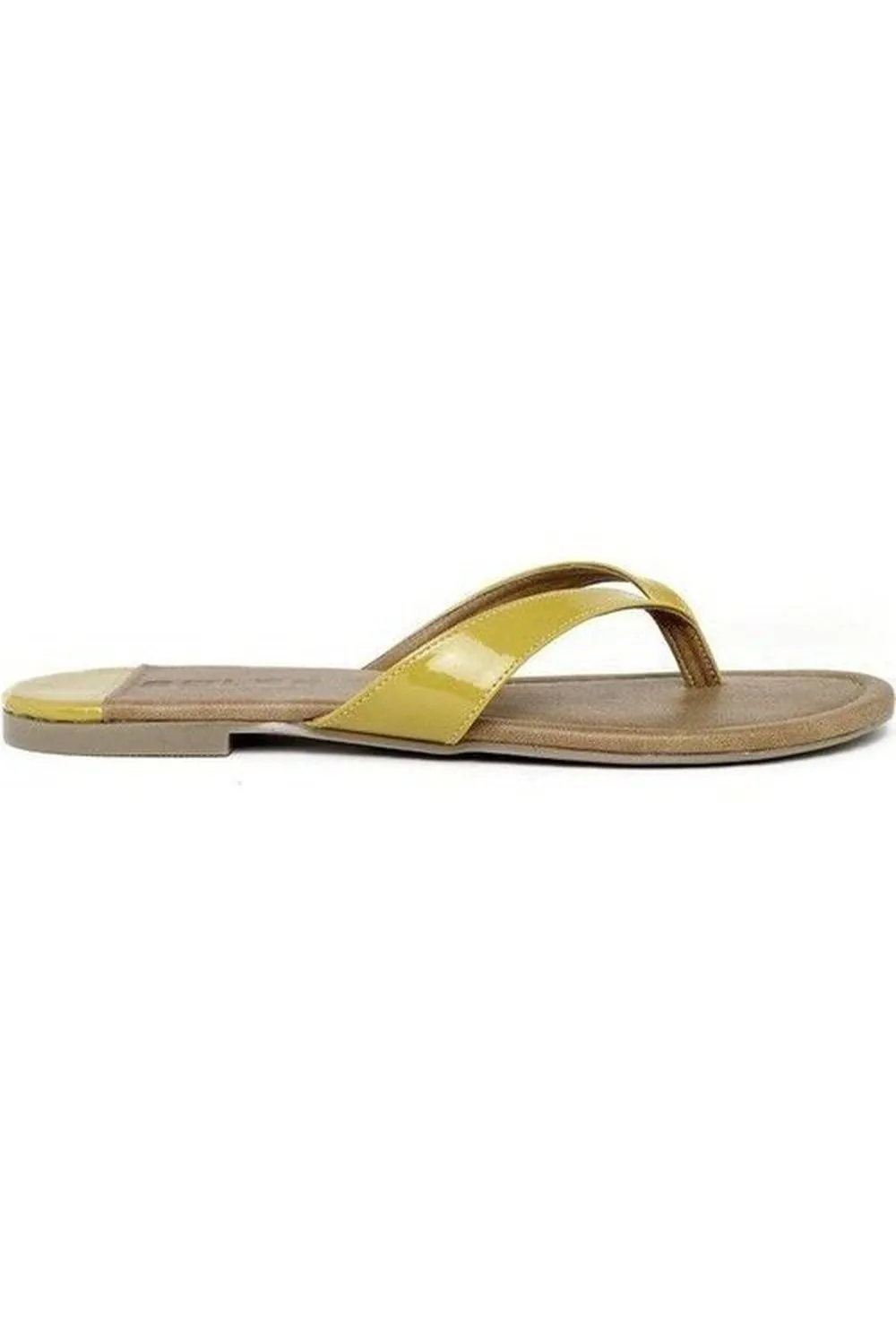 SOLES Sunny Yellow Flat Sandals