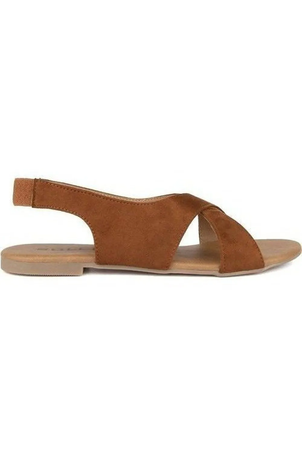 SOLES Tan Flat Sandals - Earthy & Comfortable Footwear