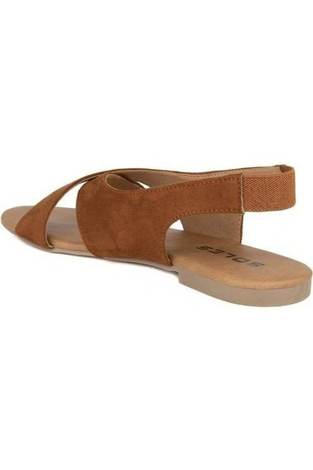 SOLES Tan Flat Sandals - Earthy & Comfortable Footwear