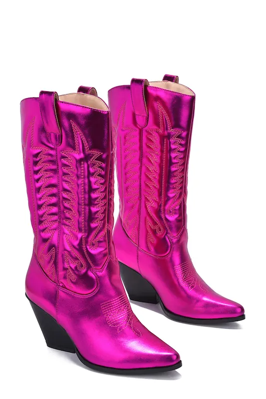 Southern Belle Metallic Cowboy Boots