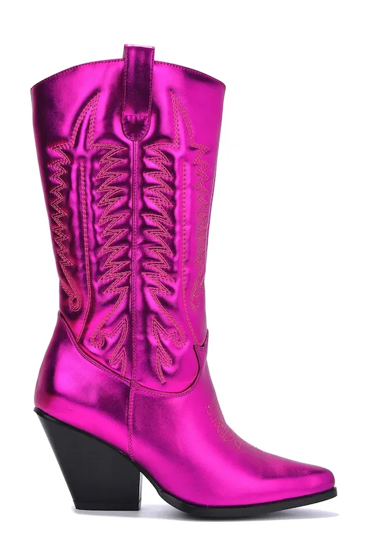 Southern Belle Metallic Cowboy Boots