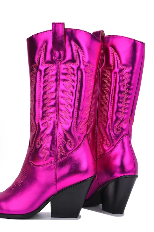 Southern Belle Metallic Cowboy Boots