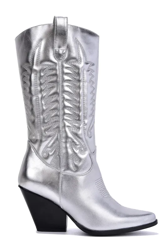 Southern Belle Metallic Cowboy Boots