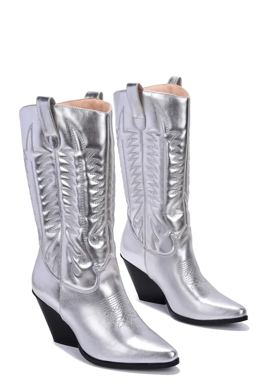 Southern Belle Metallic Cowboy Boots