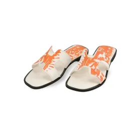 Stylish Trendy H-shape Flat Sandals For Women Beautiful Cute Printed Slippers