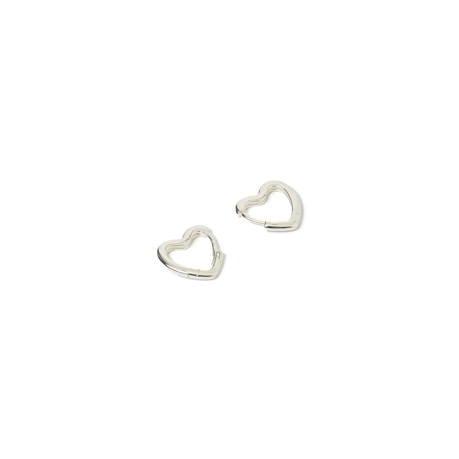 Sweetheart Silver Earrings - Small