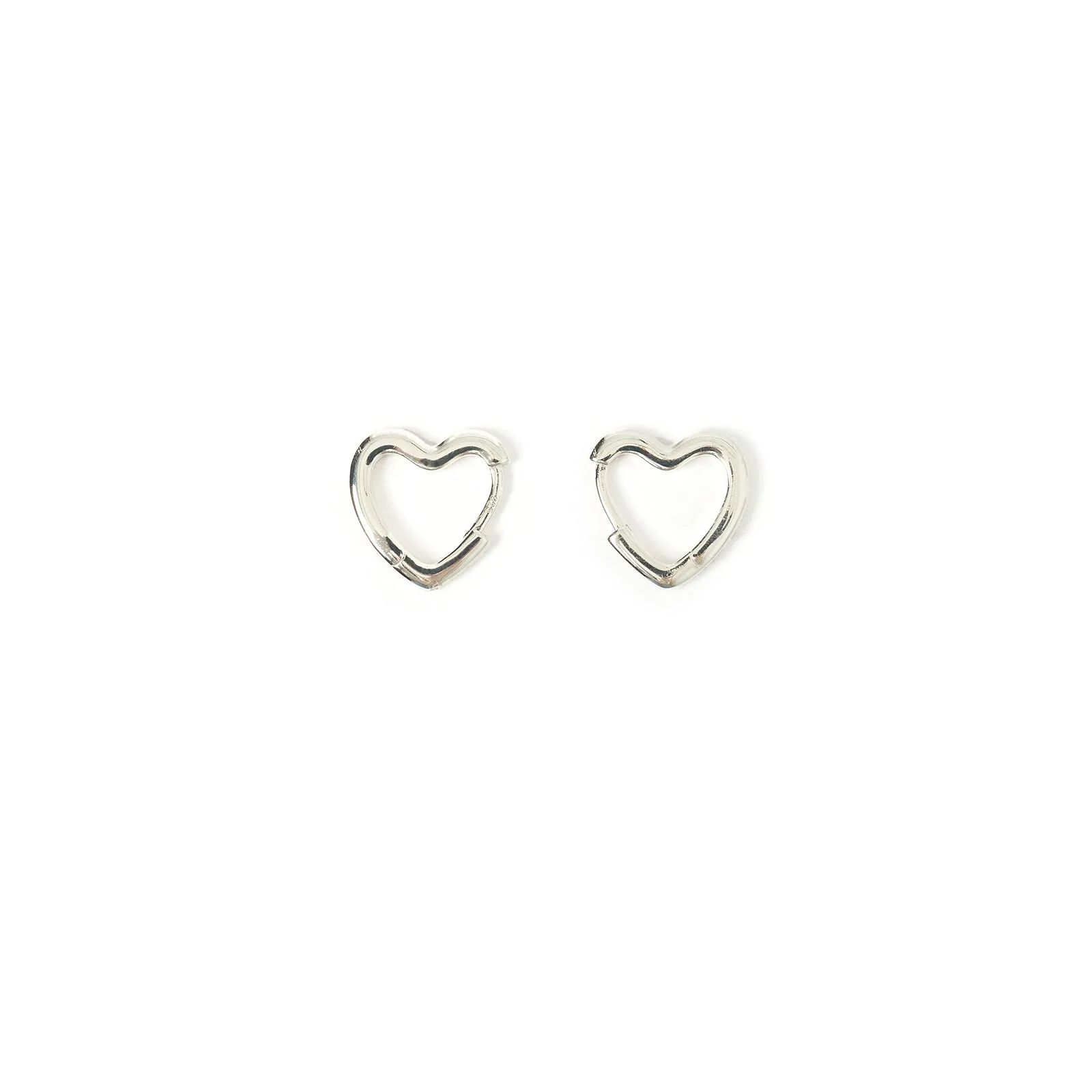 Sweetheart Silver Earrings - Small