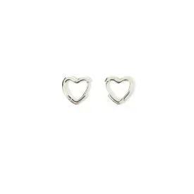 Sweetheart Silver Earrings - Small