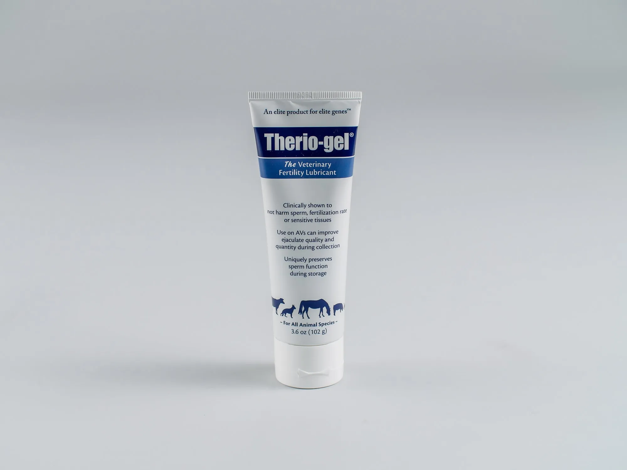 Therio-gel® Lubricant for veterinary fertility, patented formula, 10 x 5 oz tubes per box