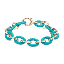 Turquoise Half Bronze Bracelet