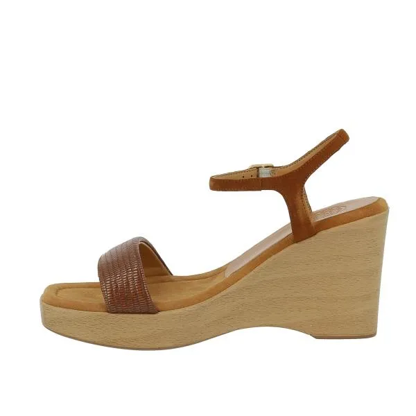 Unisa Rita Dark Tan Wedge Sandal