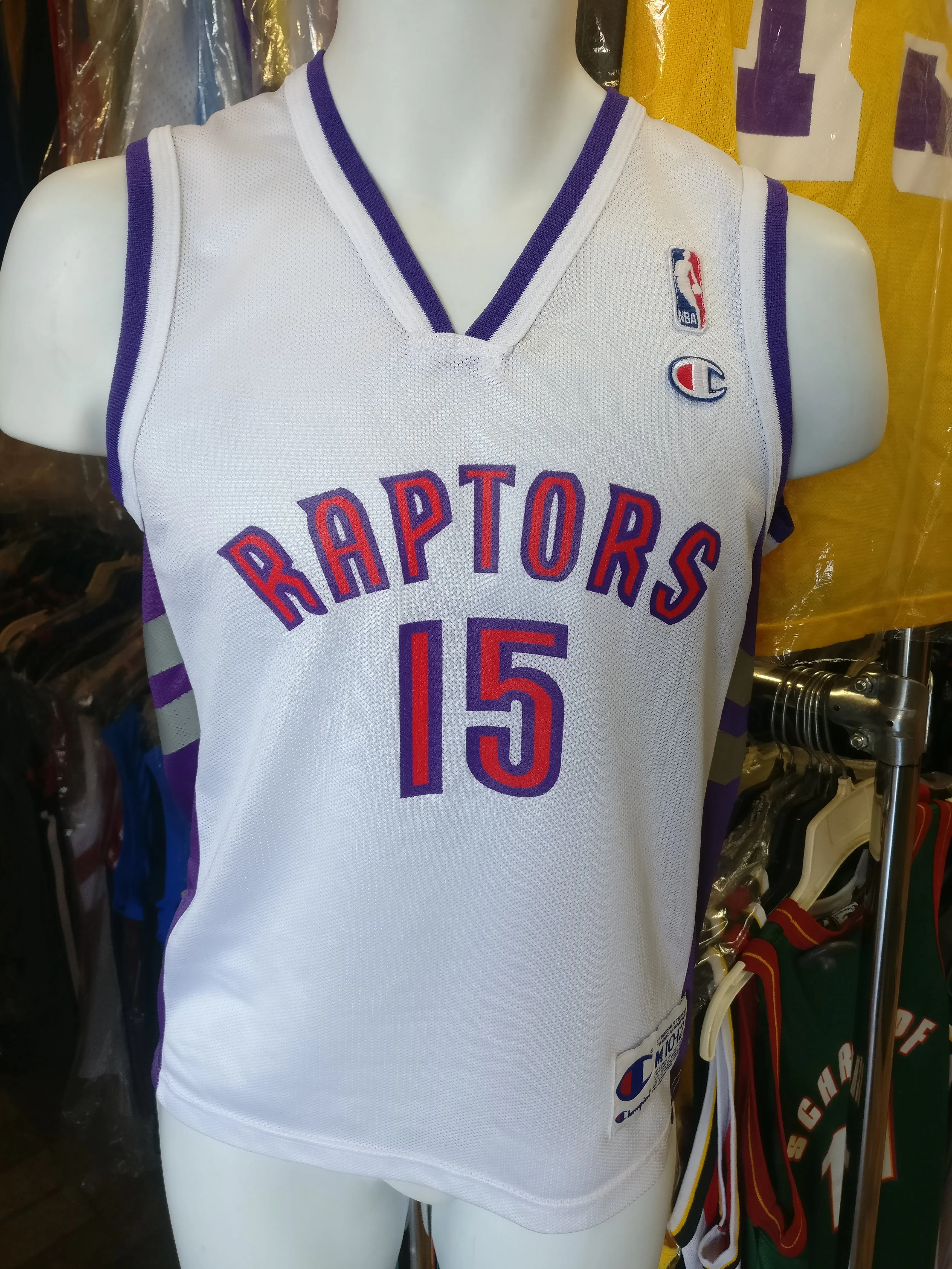 Vintage #15 VINCE CARTER Toronto Raptors NBA Champion Jersey 10-12