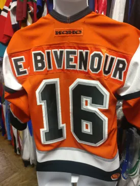 Vintage #16 E. BIVENOUR Philadelphia Flyers NHL Koho Jersey YXL