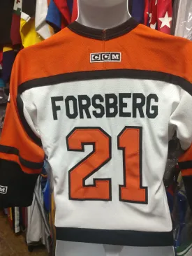 Vintage #21 PETER FORSBERG Philadelphia Flyers NHL CCM Jersey YS/YM