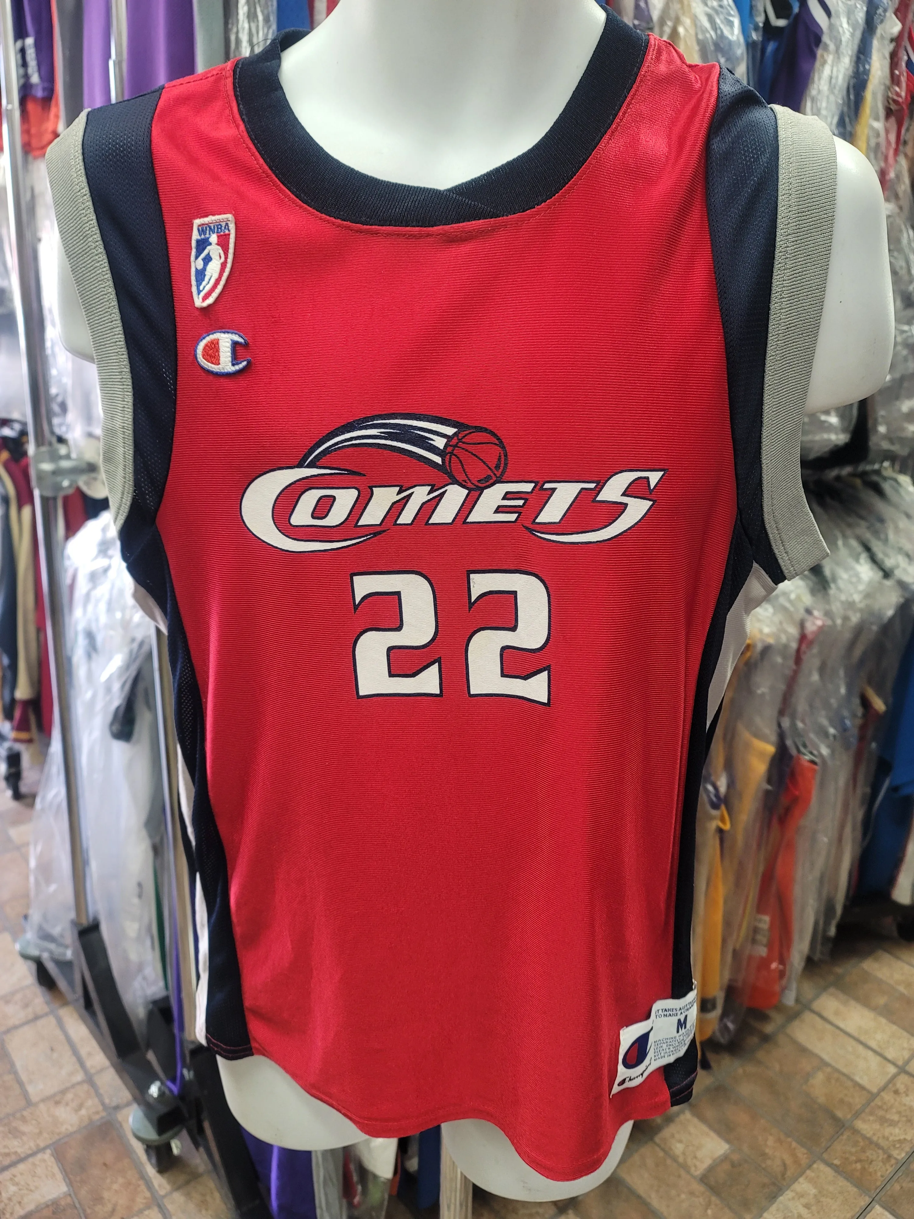 Vintage #22 SHERYL SWOOPES Houston Comets WNBA Champion Jersey M