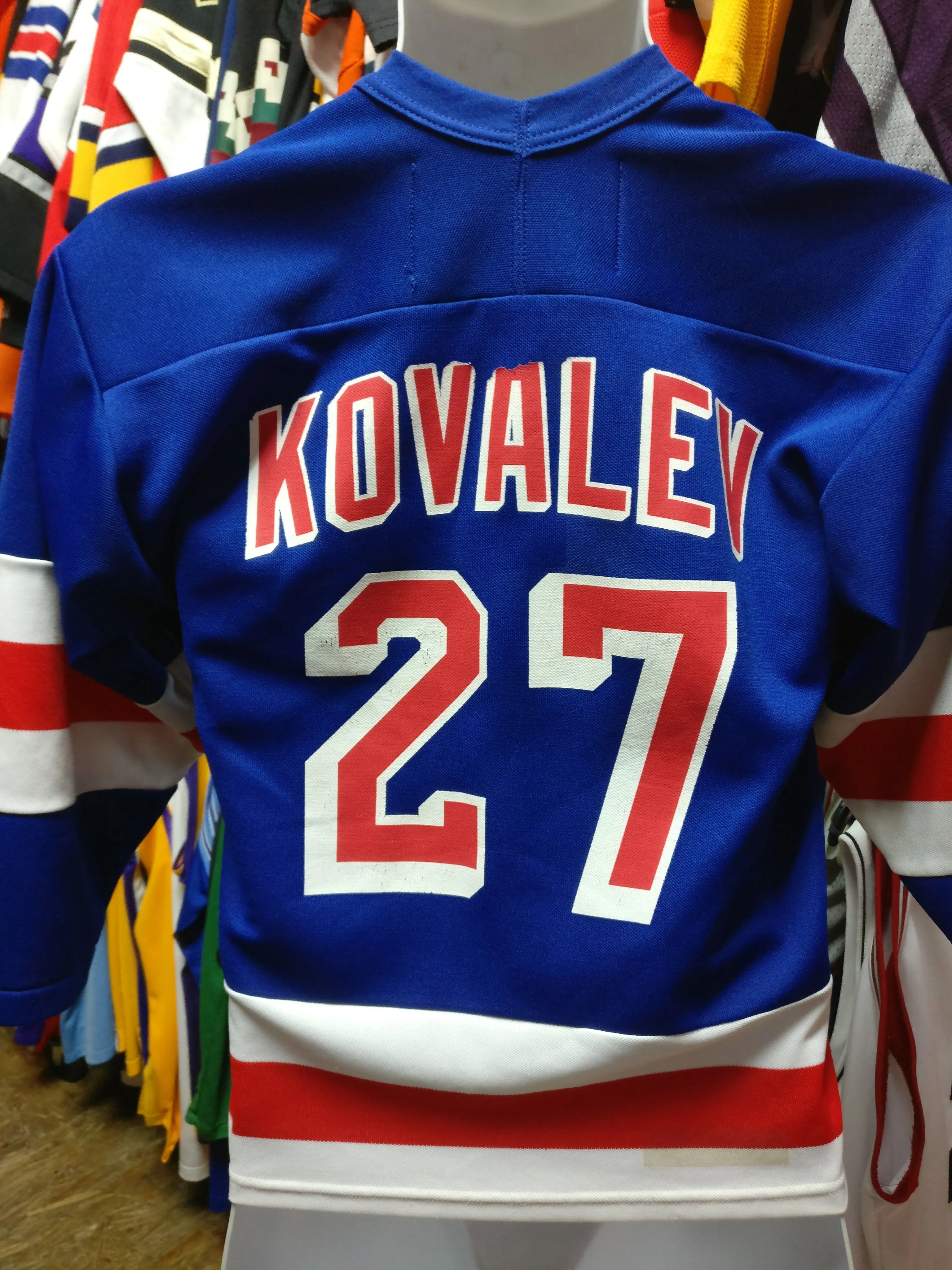 Vintage #27 ALEX KOVALEV New York Rangers NHL CCM Jersey YS/YM