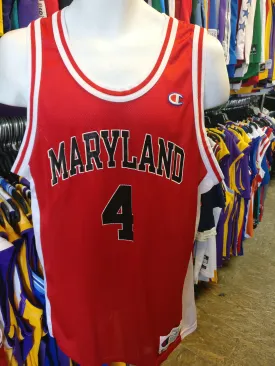 Vintage #4 MARYLAND TERRAPINS NCAA Champion Jersey 44