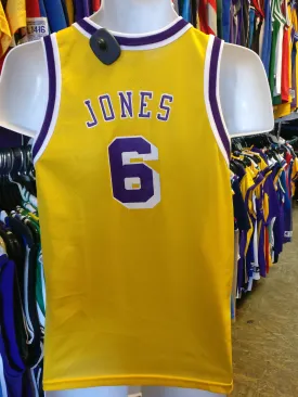 Vintage #6 EDDIE JONES Los Angeles Lakers NBA Champion Jersey 14-16