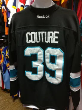 Vtg #39 LOGAN COUTURE San Jose Sharks NHL Reebok Authentic Jersey 50