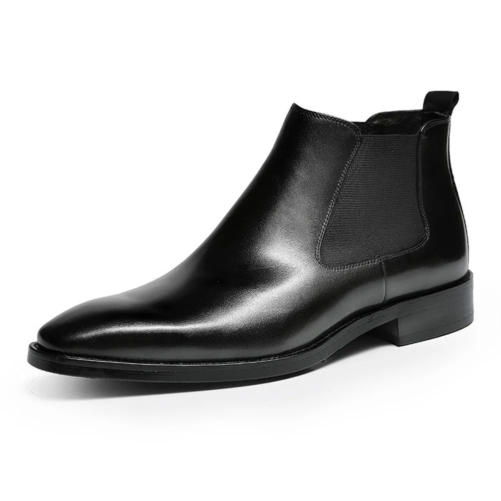 Waterproof Block Heel Chelsea Boot for Men