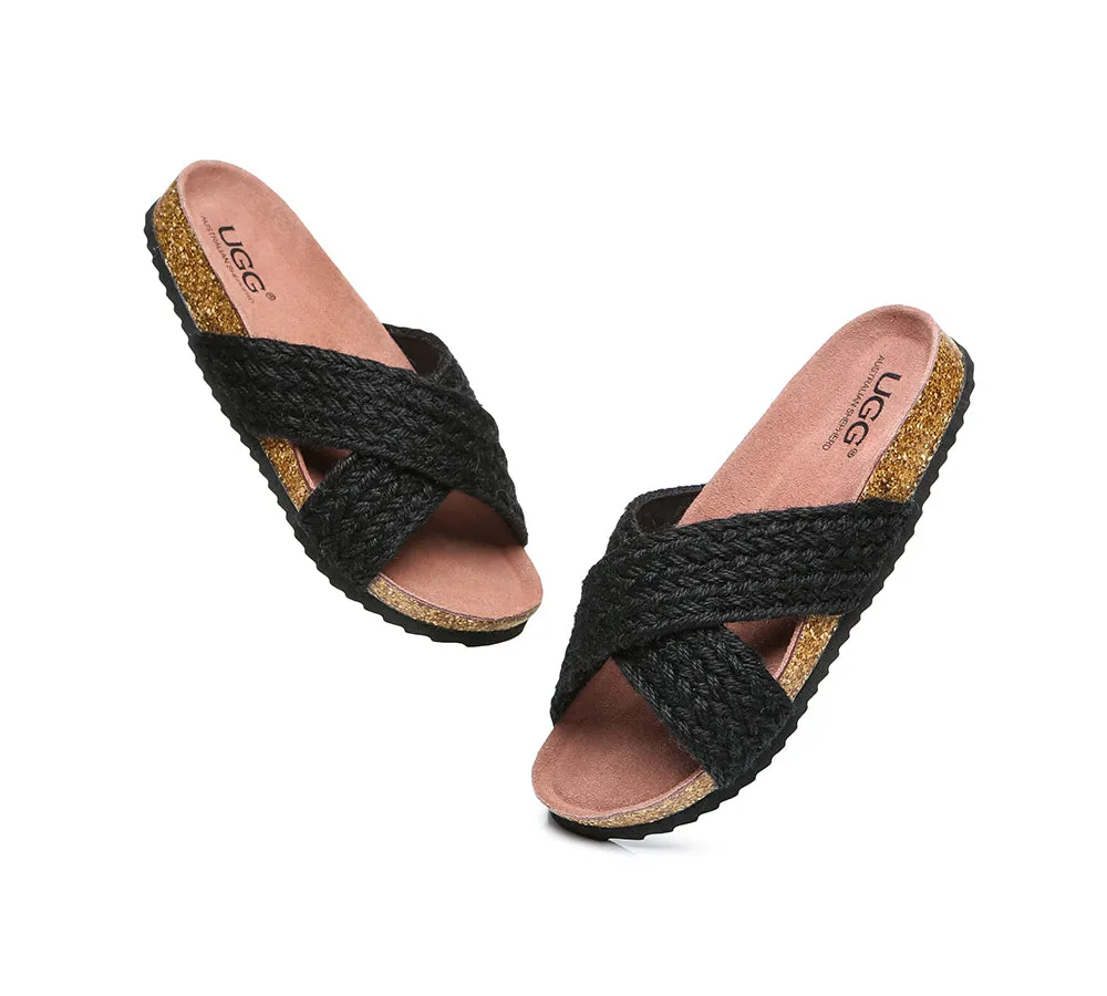 Women Sandals Espadrilles Flat Slide Milo