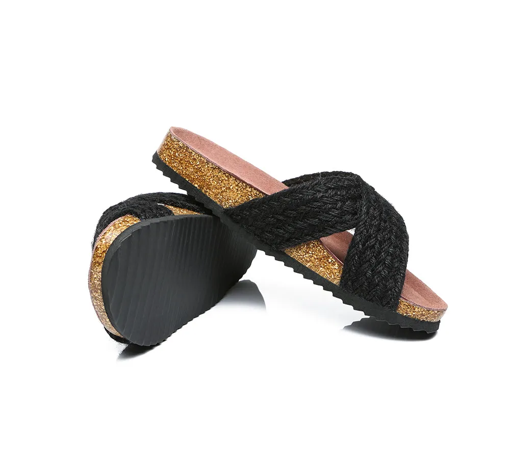 Women Sandals Espadrilles Flat Slide Milo