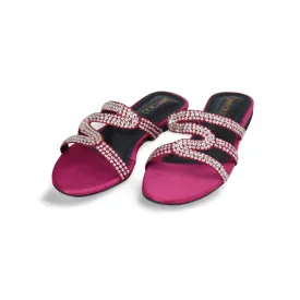 Women's Dress Sandals with Crystal Embellishments