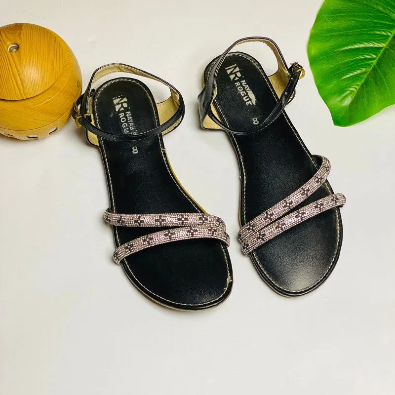 Womens Flat Sandals with Soft Jelly Sole