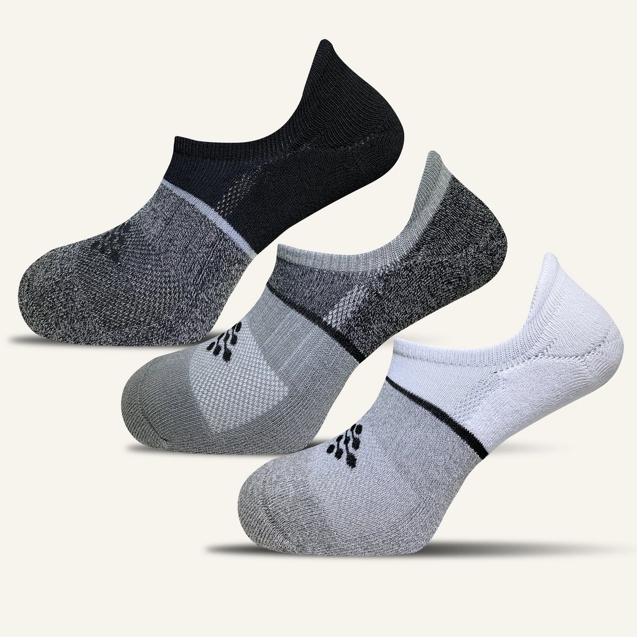 Women's Hidden No Show Socks with Heel Tab- 3 Pair